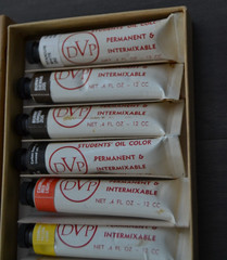Vintage DVP Da Vinci Student’s Oil Paint Colors 10 Tubes .4 fl oz each Boxed USA
