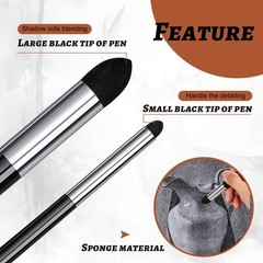 12 Pcs Double-Head Artist Blending Sponge Pen Detail Blending Stump Sketch Brush