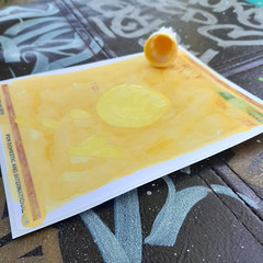 MODIFIED YELLOW Uni Paint Marker PX-30 Broad Chisel Tip 8mm Graffiti Supplies