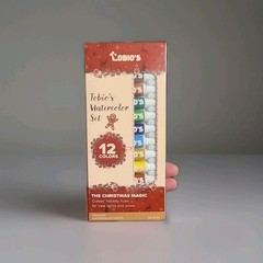 TOBIOS Watercolor Kit Limited edition The Christmas Magic holiday hues 12 colors