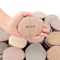 about 31 Pcs 36 Pcs18.2 Pounds Painting Rocks3.2″4.7″ River Rocksflat Stones