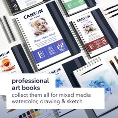 Art Book Watercolor Paper Notebook 8.3×5.8 inches A5 Size Journal White