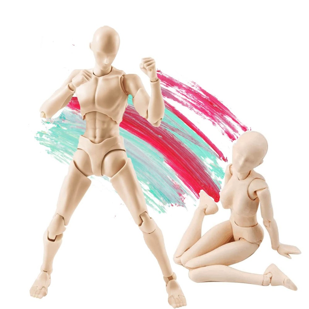 Action Figures PVC Model (Yellow Color) with Box Drawing Figure Models for Ar…
