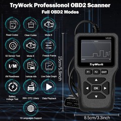 OBD2 Scanner Diagnostic Tool, Check Engine Code Reader with 35901 DTC Lookup,…