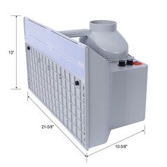Portable Airbrush Spray Booth Kit with Turntable, Dual Fans, LED Lights