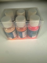Airbrush paint fluro set of six 50ml each