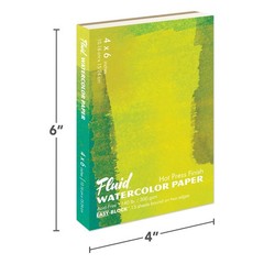 Fluid Artist Watercolor Block, 140 lb (300 GSM) Hot Press Paper Kitchen
