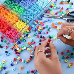 Pony Beads 10 000 Pieces 30 Colors Bracelet Making Kit DIY Craft NKLTD Kandi