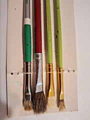 Marx Sable Paint Brush Assort. 4 pcs and Nylon Brush set of 2pcs