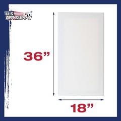 U.S. Art Supply 18 X 36 Inch Stretched Canvas 12-Ounce Triple –