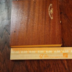 Winsor Newton Artists Watercolour 6″x6″ Wood Dovetail Box Case w/ 12 Half Pans
