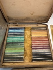 Faber-Casttell Polychromos series 9286 Artist Soft Pastels 72 Sticks In Wood Box