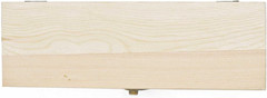 Plain Unfinished Wood Pencil Box, Unpainted Rectangle DIY Artist Tool and Brush