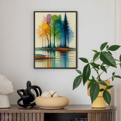 Paint by Numbers Kit for Adults Beginner,Rainbow Trees Adult Paint by Number