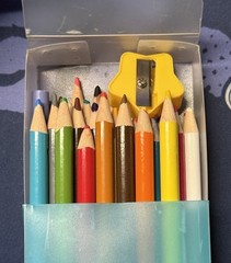 crazy art Artist Quality Colored Pencils lot including case + sharpener