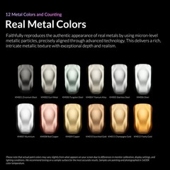 KALEIDO 12 Metal Colors Set FAST SHIPPING {FREE CLEANER+THINNER}