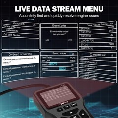 OBD2 Scanner Diagnostic Tool, Check Engine Code Reader with 35901 DTC Lookup,…
