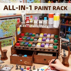 (Dia.1.42″)60 Paint Holes+2x Brush Holder+2x Painting Handle+2x Drawer