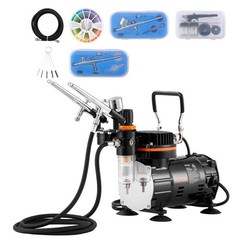 VEVOR Airbrush Kit, Professional Big-Professional, Black-airbrush Set