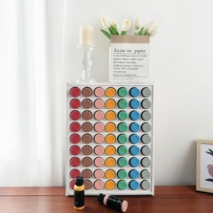 Paint organizer, 63 holes acrylic paint holder, Apple Barrel vertical storage…