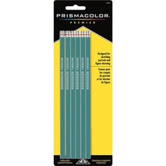 Prismacolor Turquoise Drawing and Sketching Graphite Pencils – 6PC – 24222