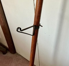 Antique Victorian Stick & Ball Bent Wood Oak EASEL Art Display Painting Stand