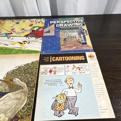 Walter T. Foster Cartooning Drawing/Sketching Art Instruction Book Lot