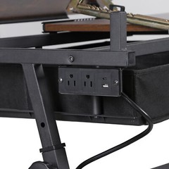 Drafting Table Wooden Drawing Desk Craft Station Artist w/Charging Station Retro