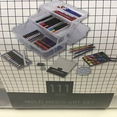 111 pc Art Drawing Set Kit For Kids Children Teens Adults Supplies Paint Pencil