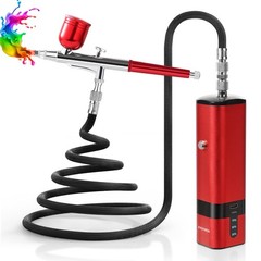 Airbrush Kit Compressor 32PSI Handheld Mini Portable High Pressure WEN01 Brushes