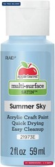 Apple Barrel Multi Surface Acrylic Paint, 2 oz, Summer Sky 2 Fl Oz