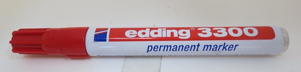 EDDING 3300 REFILLABLE PERMANENT MARKER 1-5MM COL. 002 RED NEW