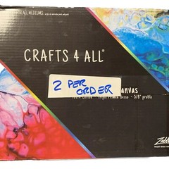 2PC Crafter’s Square White Stretched Canvases, 8×10 in.