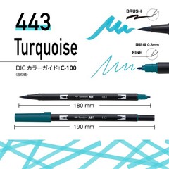 Dual Brush Pen ABT Twin Type Graphic Marker, Assorted