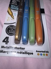 Inc. Metallic Marker Pens 8 colors (2 packs of 4 each) – new in package