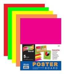 Neon Poster Board Cardstock Paper for School Craft Drawing