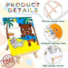 SytuHete classic canvas paint art easel set