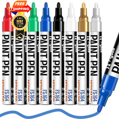 Alitastro Paint Pens Permanent Markers – 8 Pack Quick Medium Tip, 8 Colors