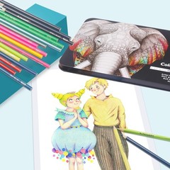 KALOUR 180 Colored Pencil Set for Adults Artists – Rich Pigment Soft Core -12…