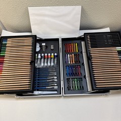 Simply Brand All-Media Paint Pencils Brushes Art Set. New, open box complete.