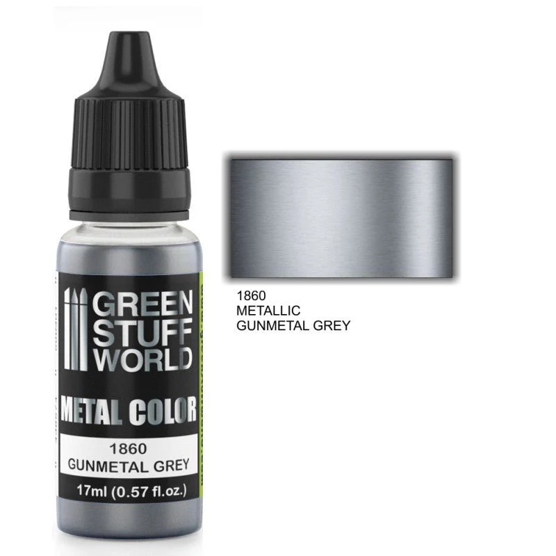Green Stuff World – Metallic Paint Gunmetal Grey 1860