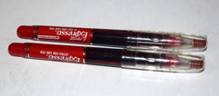 2 Sanford Liquid Expresso Fibre Tip Visible Ink Pens EXTRA FINE Red