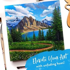 40 Acrylic Paint Set for Adults with 24 Acrylic Paints kit (22ml), 10 Paintin…