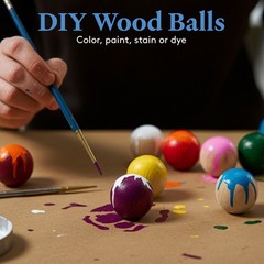 Small Wooden Balls 3/4 inch, Unfinished Round Birch Craft Balls | Woodpeckers