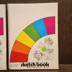 2 New Sketch Book Medium Weight Paper 30 Sheets 9″x12″ Art Skylight Studio NOS
