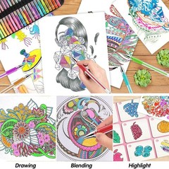 160 Pack Gel Pens for Adult Coloring Book, 80 Colors Gel Pens Colored with 80…