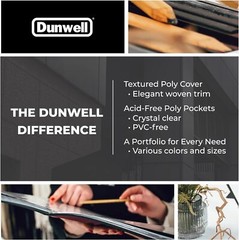Dunwell 11×14 Art Portfolio Binder – (Ruby) Large 11×14″, Ruby