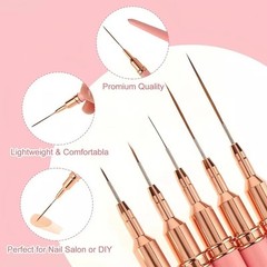 5 pcs Precision Detail Paint Brush Set for Miniatures & Fine Art