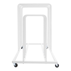 White Painting Drying Rack Art Storage Rack Display Stand w/ 4 Universal Wheels