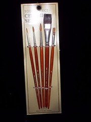 Narco Red Sable / Ox Hair Brushes Sizes 1, 3, 4, 5, and 5/8 ~ New in Package
